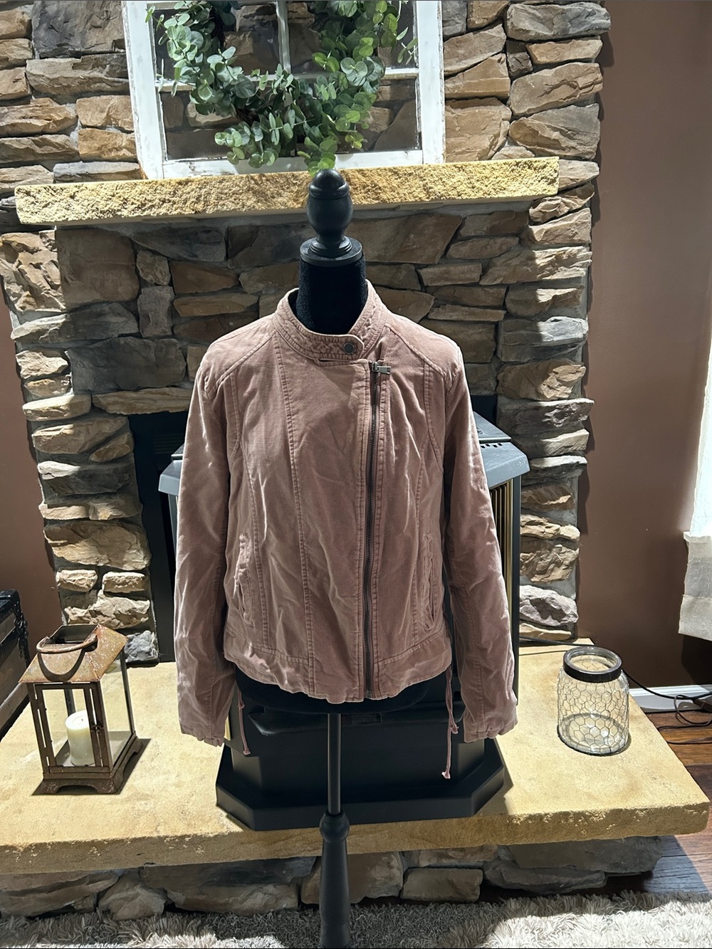 Maurices Dusty Rose Bomber Jacket